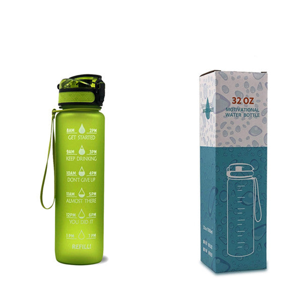 1L Motivational Water Bottle – Tritan Leakproof Sports Bottle