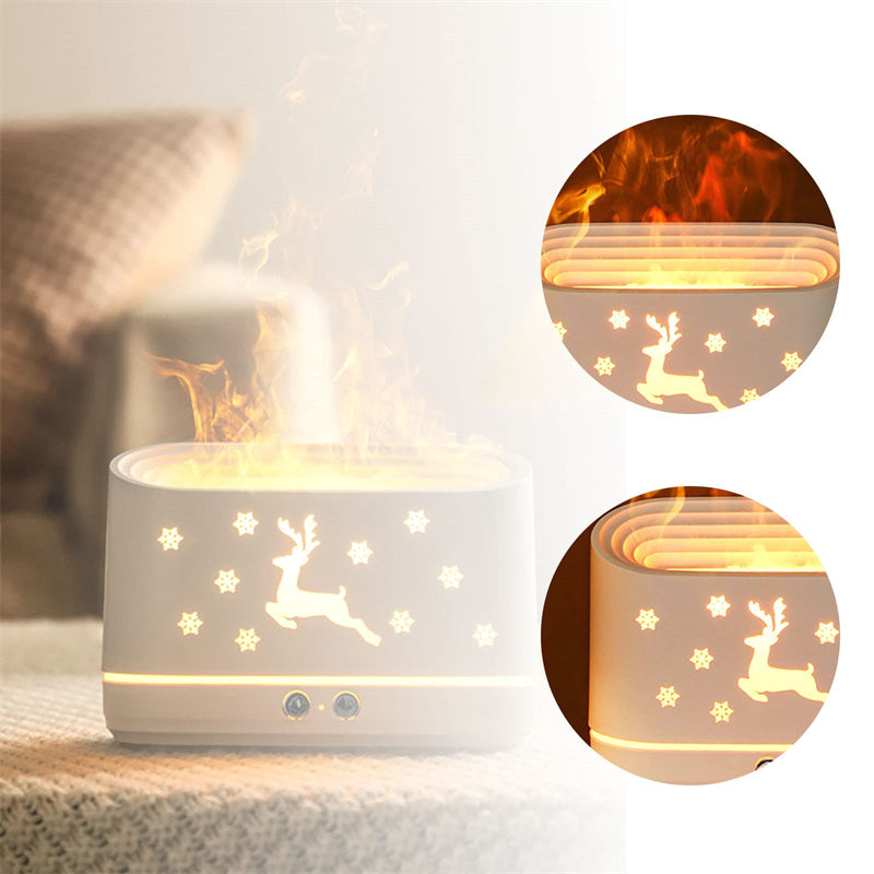 Elk Flame Humidifier Diffuser – Atmosphere Lamp