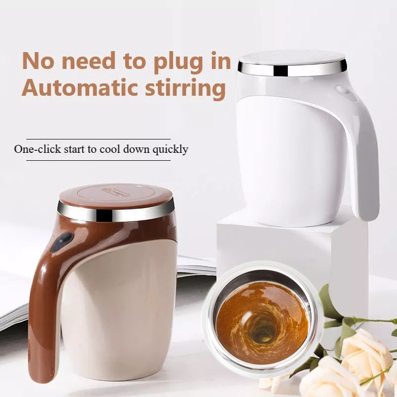 “Smart Self-Stirring Coffee Mug – Rechargeable & Magnetic”