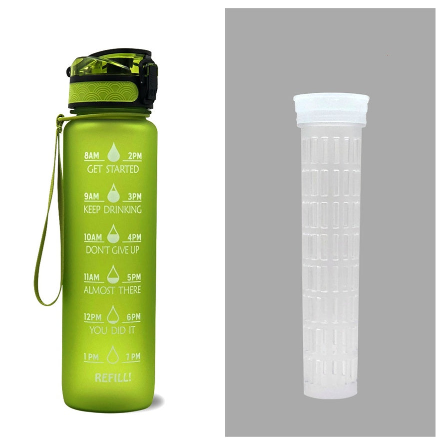 1L Motivational Water Bottle – Tritan Leakproof Sports Bottle